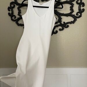ROLLA COSTER Cream White Side Slit Bodycon Size Small